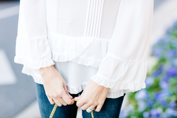 dallas fashion blogger, dallas blogger, fleurdille, vintage white blouse