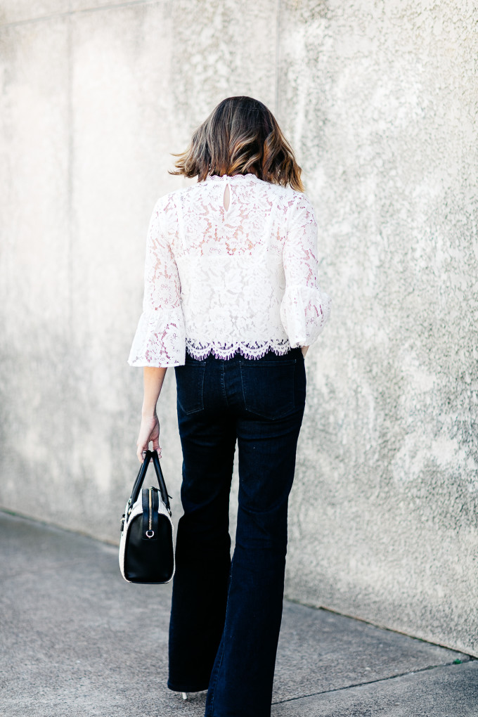 dallas fashion blogger, fashion blogger, white lace top
