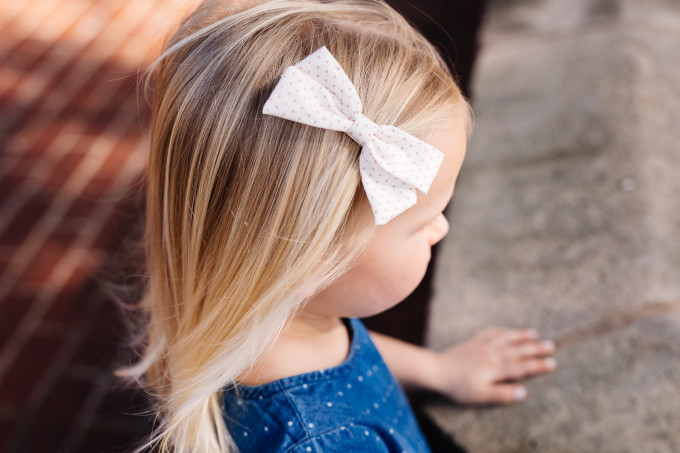 tiny tuesday, a little lady shop bow, toddler girl bow