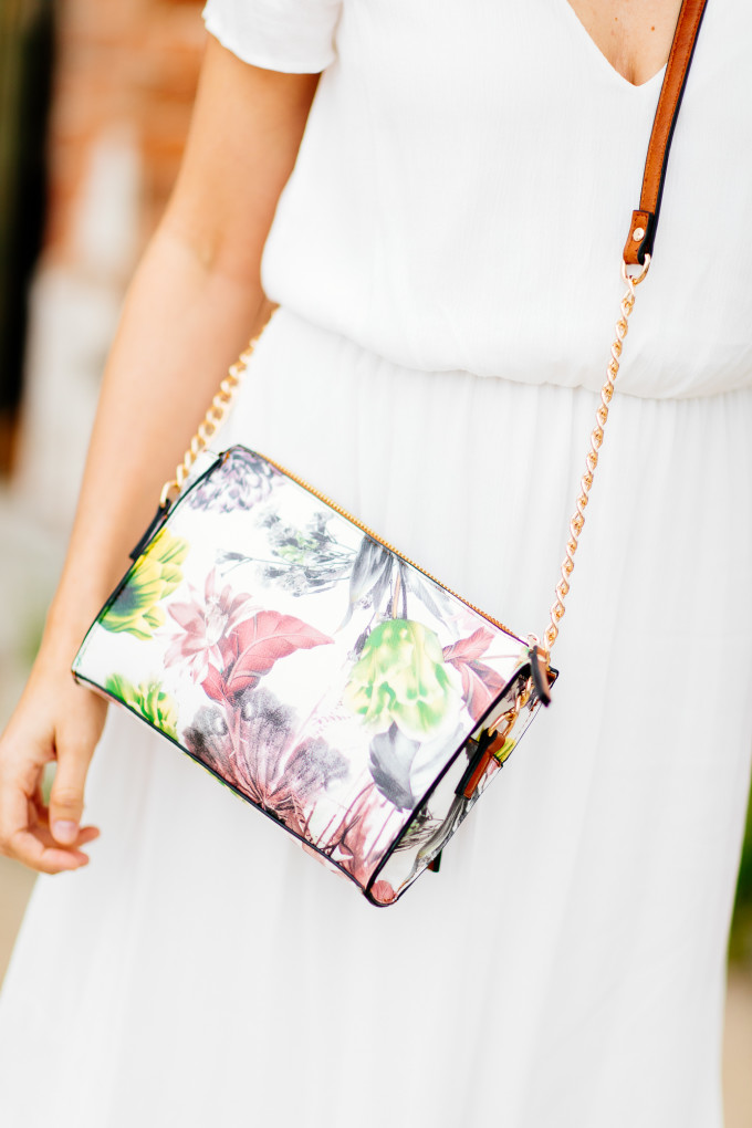 floral crossbody bag, dallas fashion blogger, fleurdille