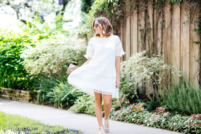 Kas New York white lace dress