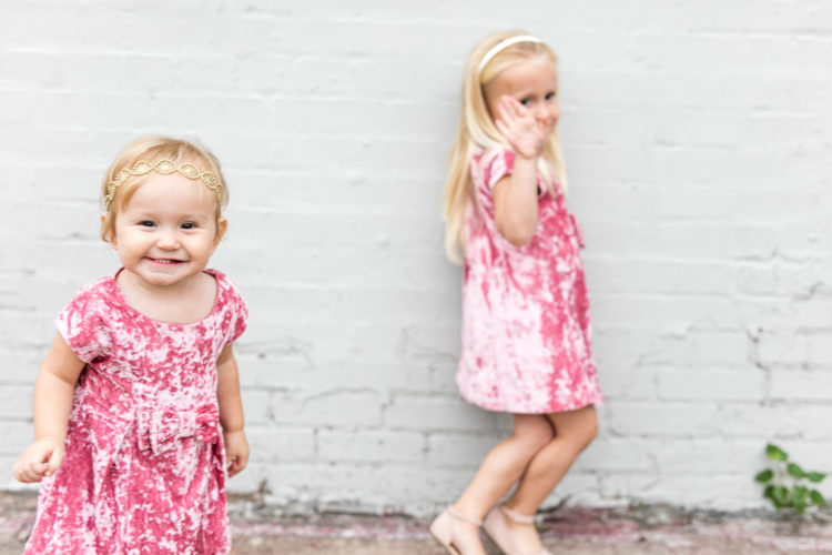 pink velvet toddler dress
