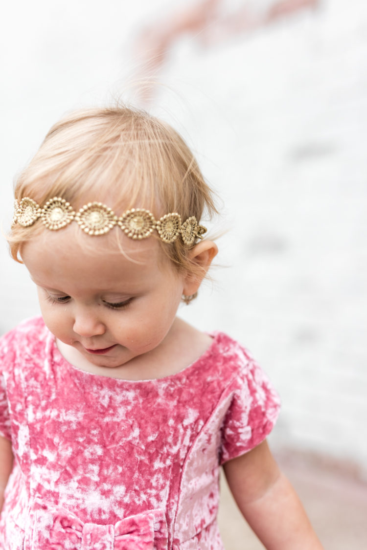 baby girl gold headband