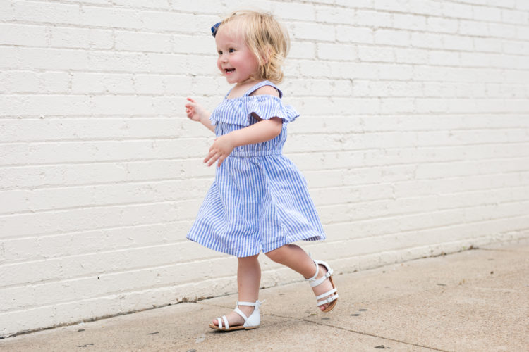 stripe toddler dress