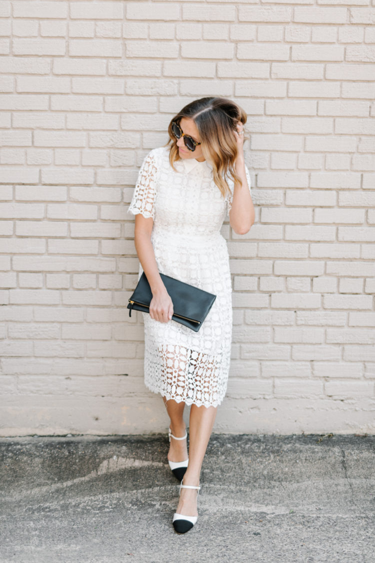 This chic crochet dress is the perfect Fall dress to take you from day to night simply by a change of accessories!