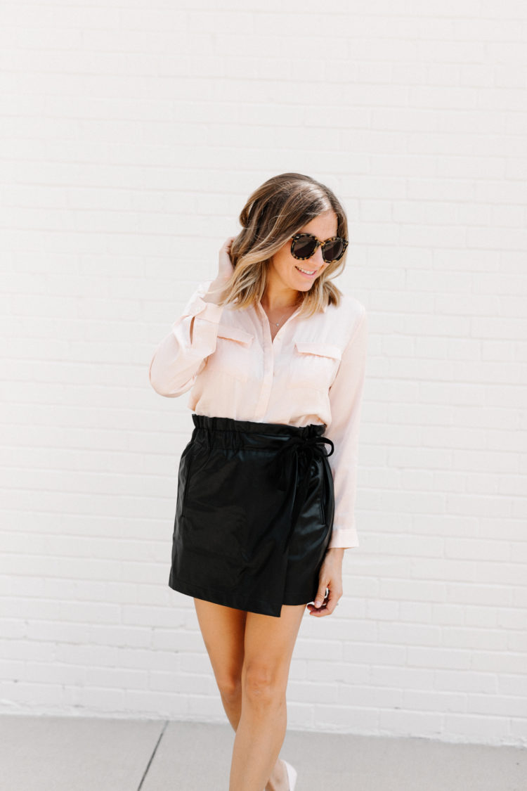 Opt for a leather skirt this Fall to make a statement. Learn the top 3 ways to incorporate leather into your wardrobe on the blog!