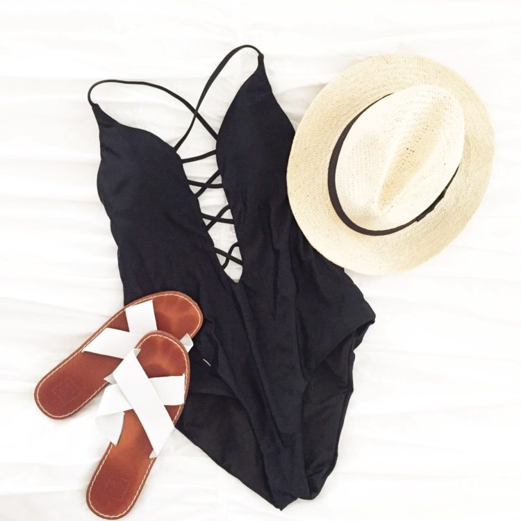 Enjoy your holiday poolside with a flattering one piece suit.