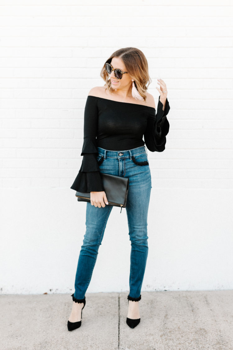 Add a little flare to your winter wardrobe with the most flattering off the shoulder tops!