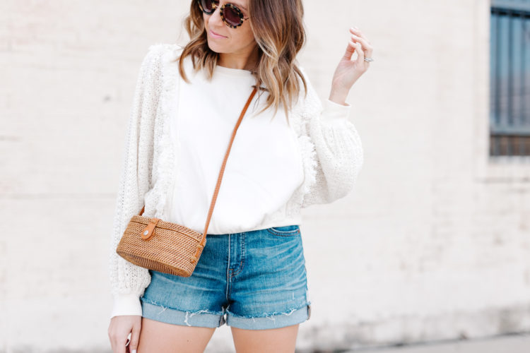 A neutral sweater - the one thing every woman needs for spring.