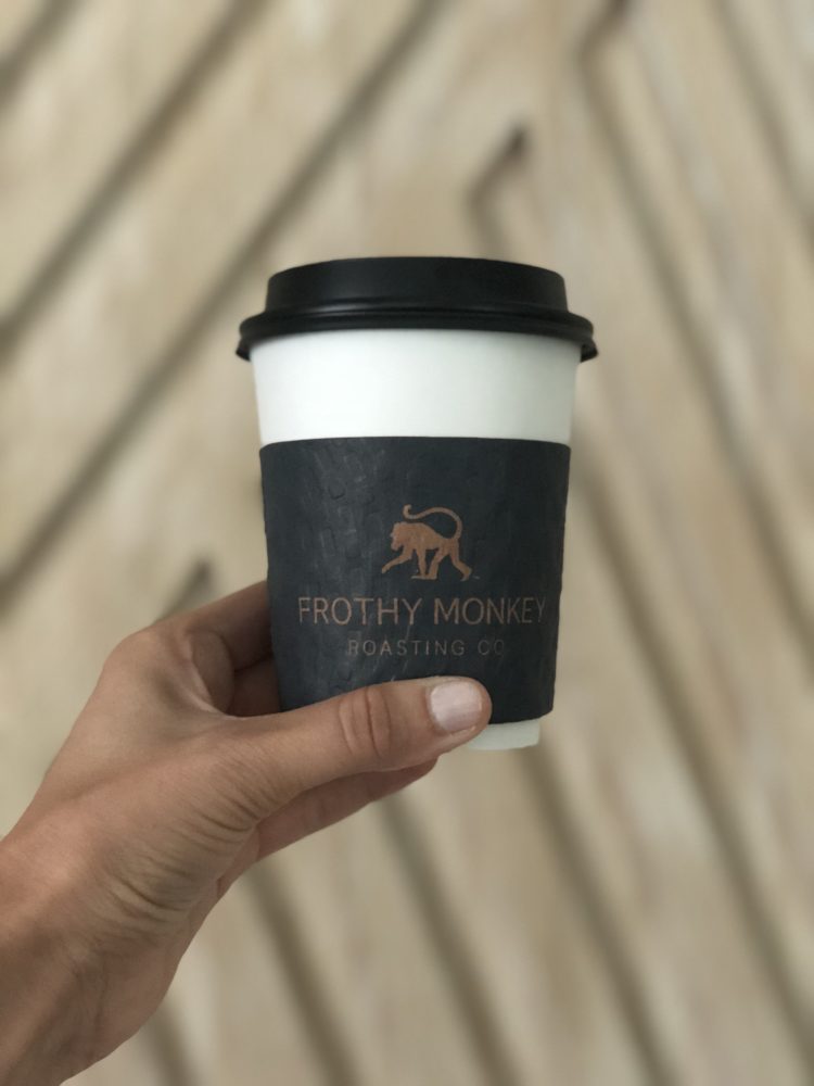 frothy monkey coffee latte