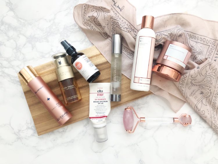 morning skincare routine products