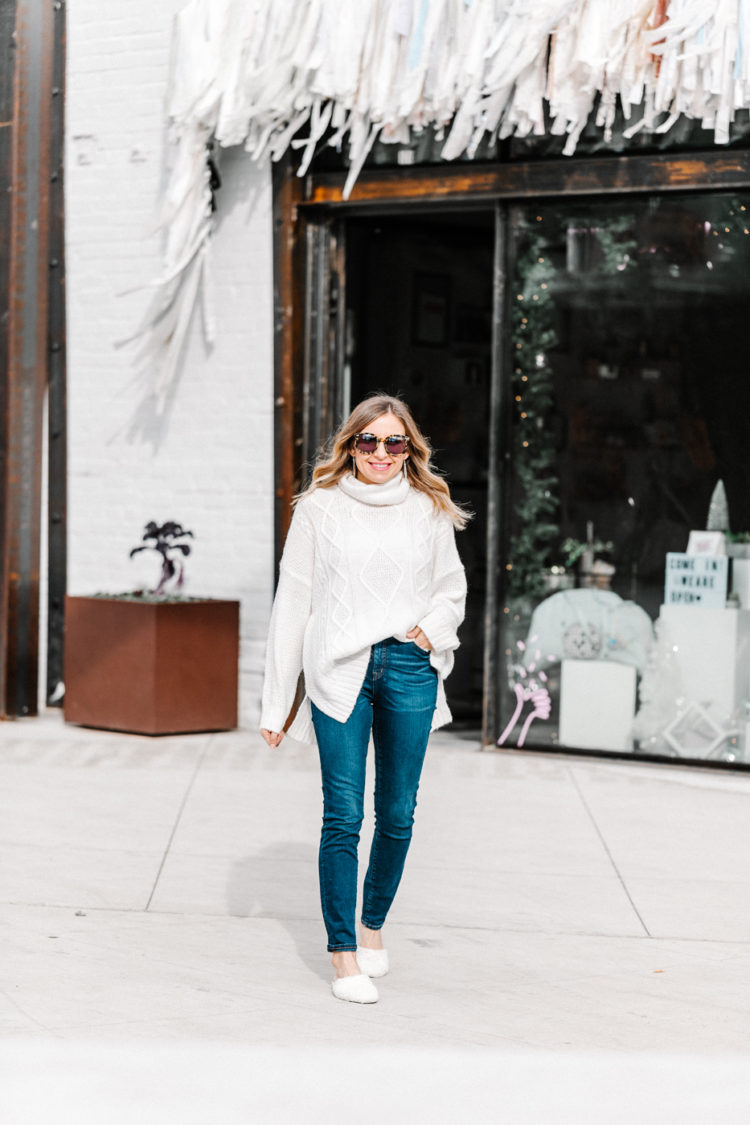 american eagle cable knit sweater