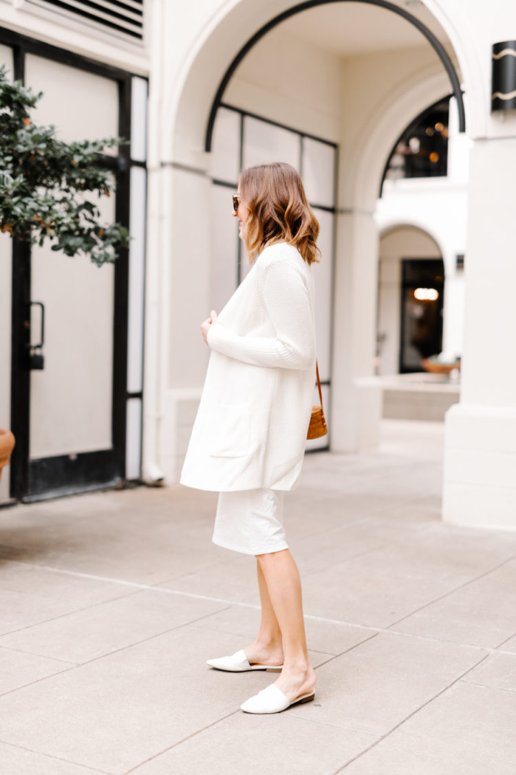 women white cotton midi skirt