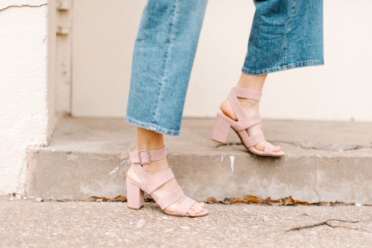 vionic pink strappy heel sandals