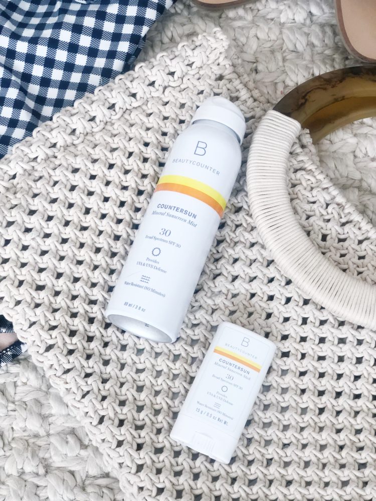 beauty counter sunscreen and stick