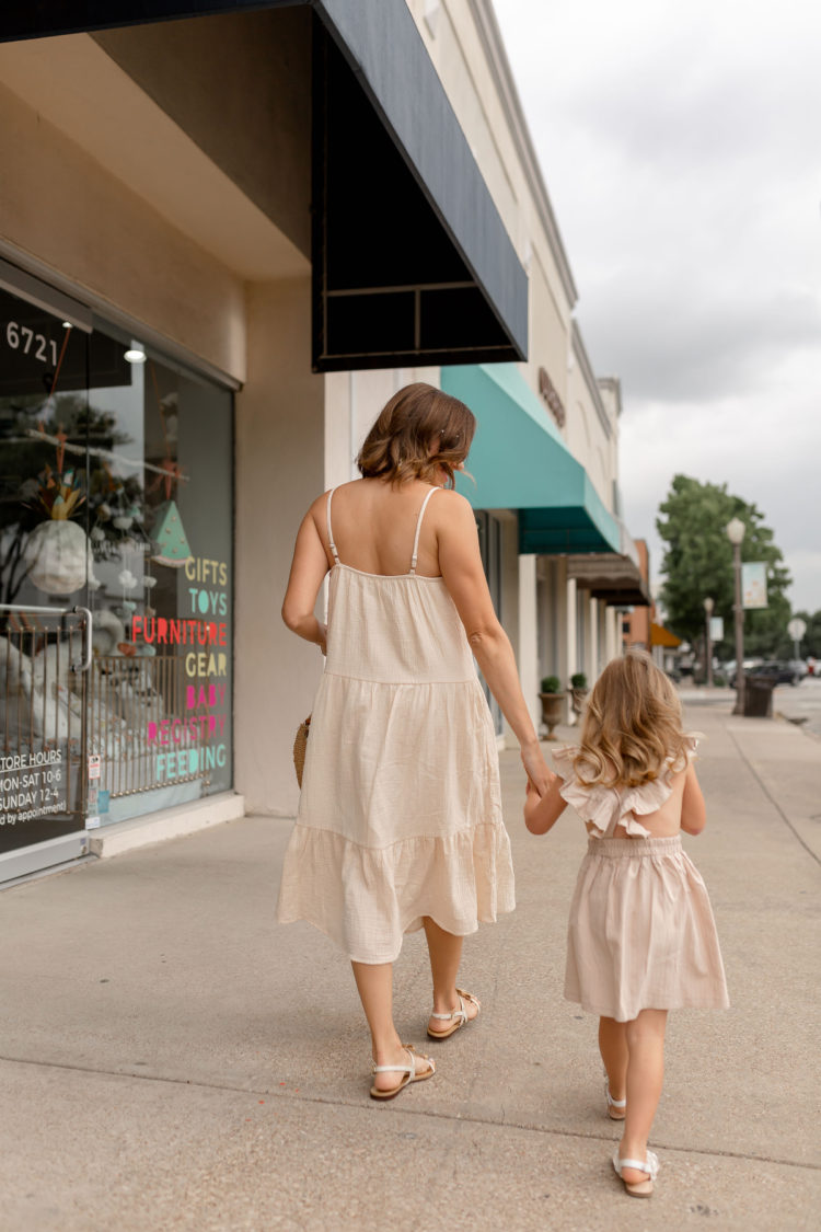 mommy and me neutral dresses