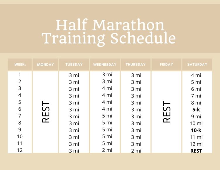 fleurdille half marathon training