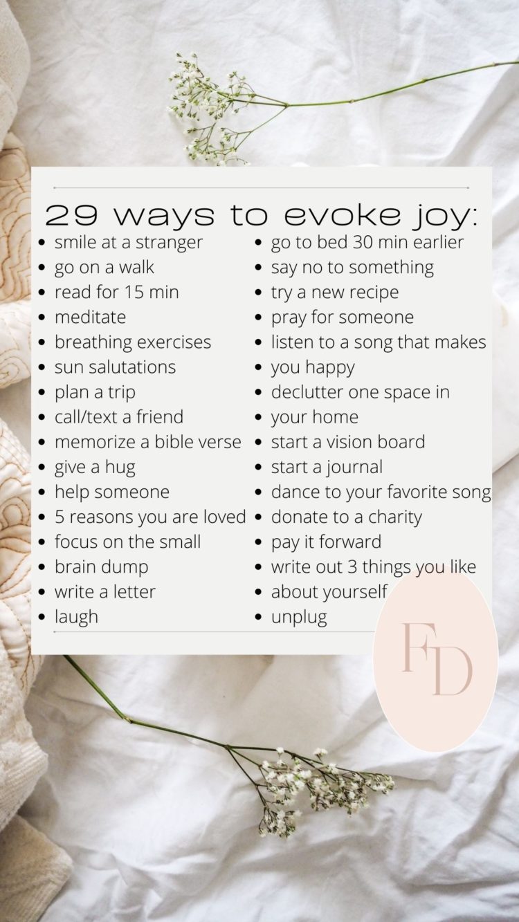 29 ways to evoke joy